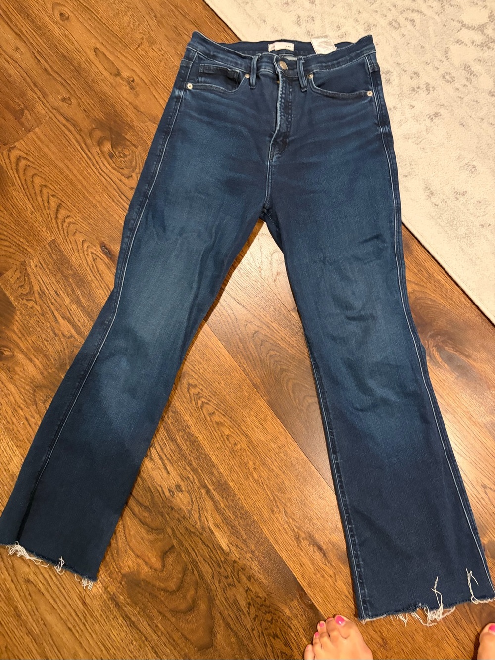 good american standard slim kick flare